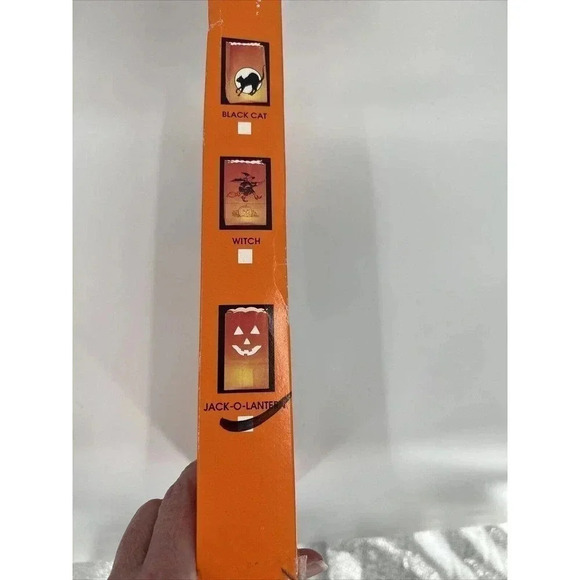 Vintage Halloween Luminarias Witch, Black Cat, Jack-o-lantern W/candles/Empire - Picture 2 of 9